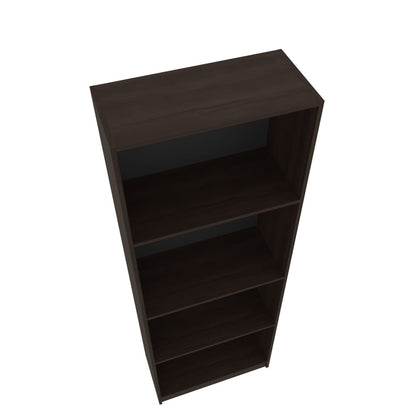 Bookcase Benzoni Nova - Stained Walnut Bookcase, 54" Wide Display Shelf