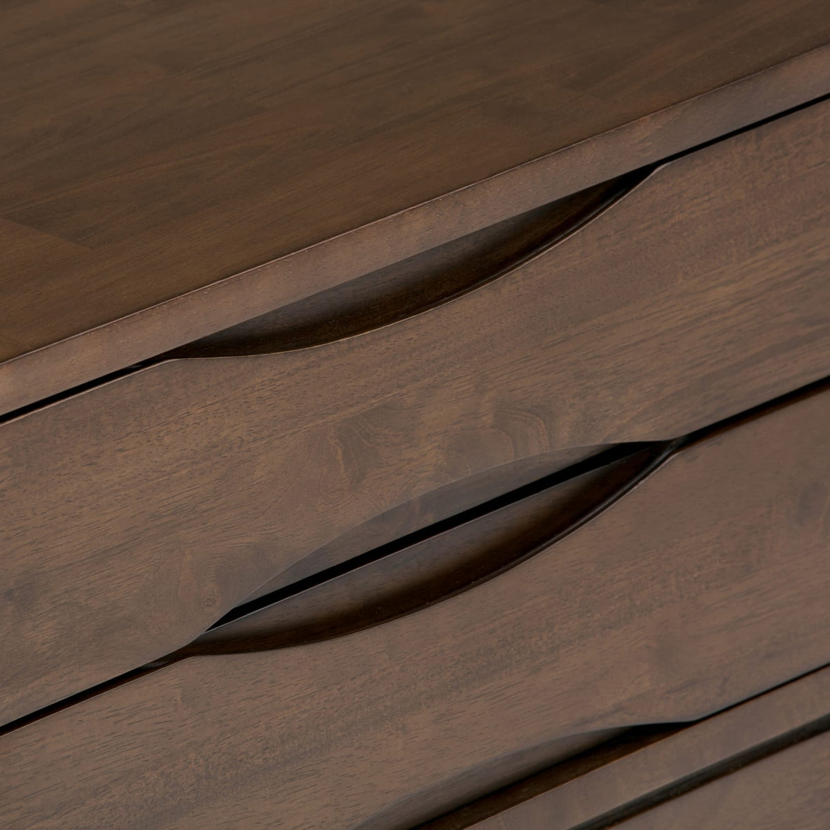 Dark Brown Wood End Table - 22" x 22" for Living Room