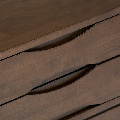 Dark Brown Wood End Table - 22" x 22" for Living Room