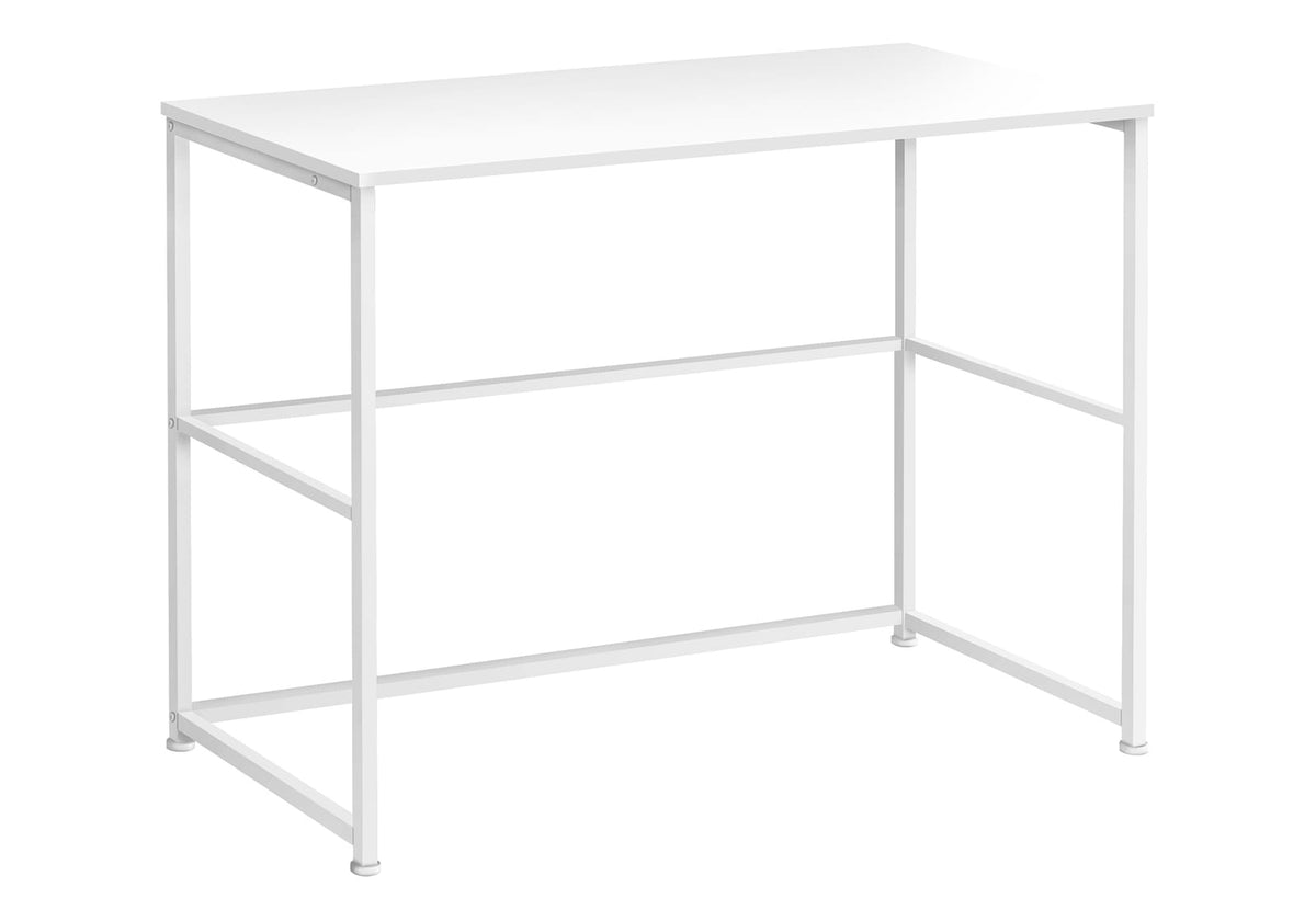 White Computer Desk - 40" L x 19" W Work Surface for Home Office