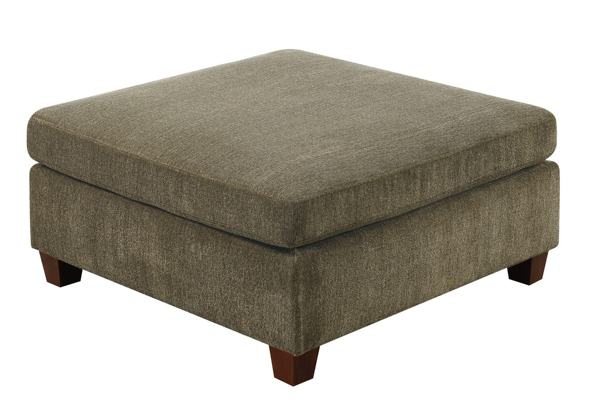 Tan Chenille Rectangle Ottoman - 37" Modern Sofa for Living Room