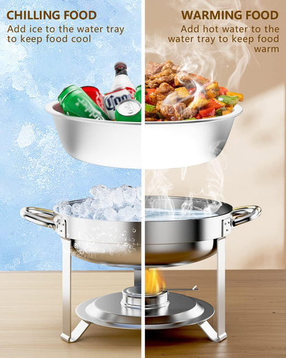 Stainless Steel Catering Chafing Dish - 6 Pack
