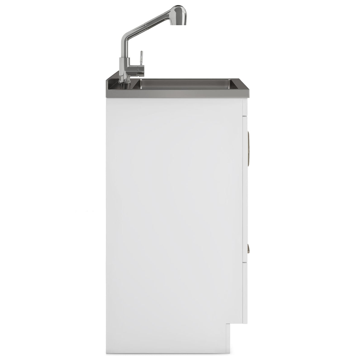 Cardinal 28" Laundry Cabinet - White with Sink & Faucet for Bathroom