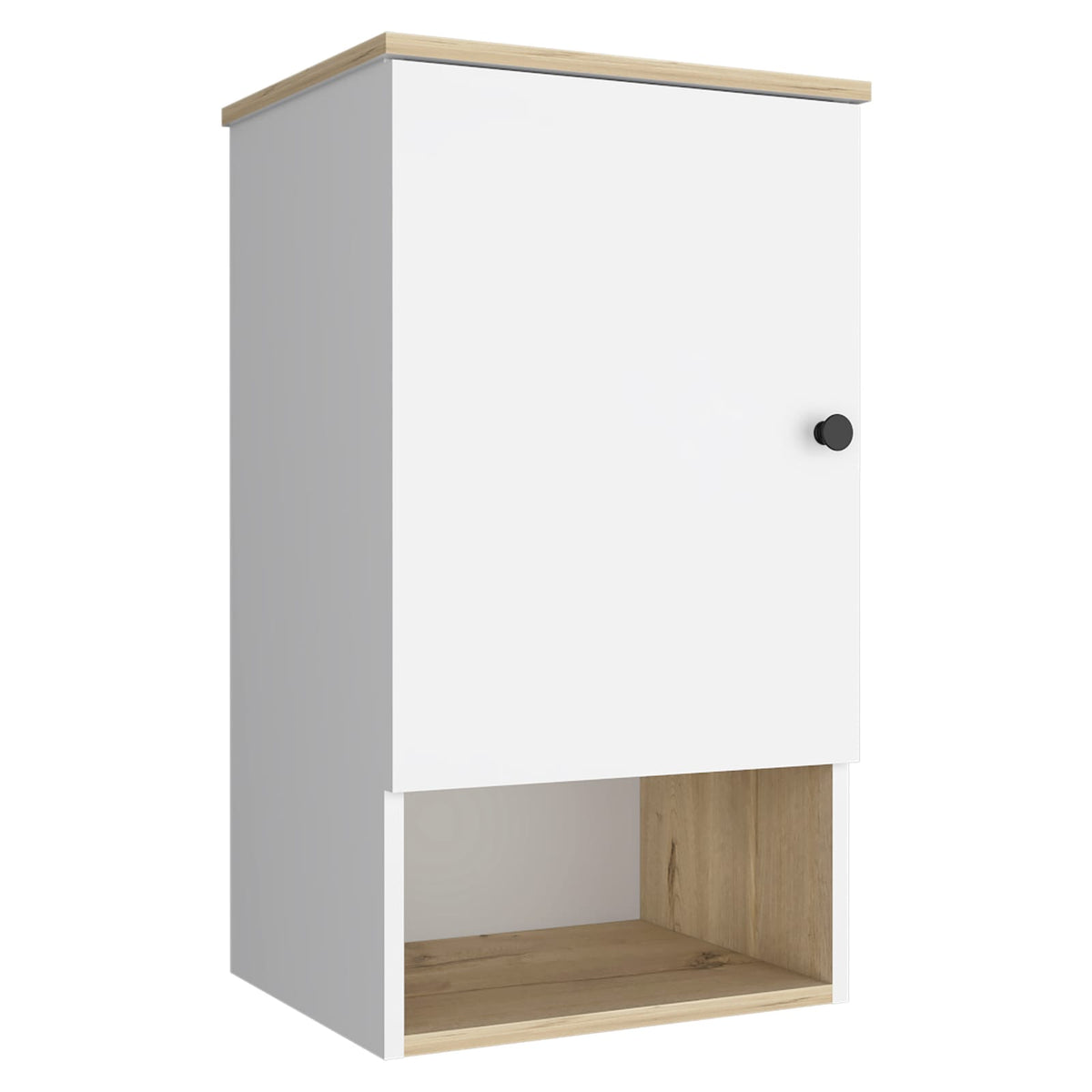 Light Oak Medicine Cabinet - Two Shelf Storage Unit