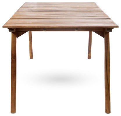 Teak Acacia Wood Dining Set - 6 Seat Outdoor Patio Furniture