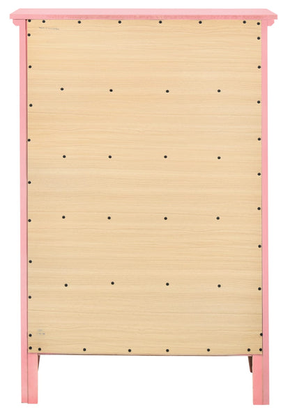 Charming Pink Storage Chest - 48" Wood Dresser