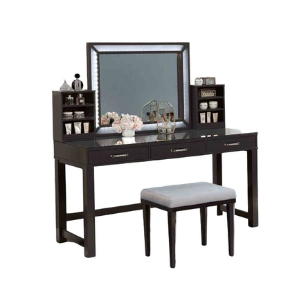 Grey Mix Bedroom Vanity with 3 Drawers
