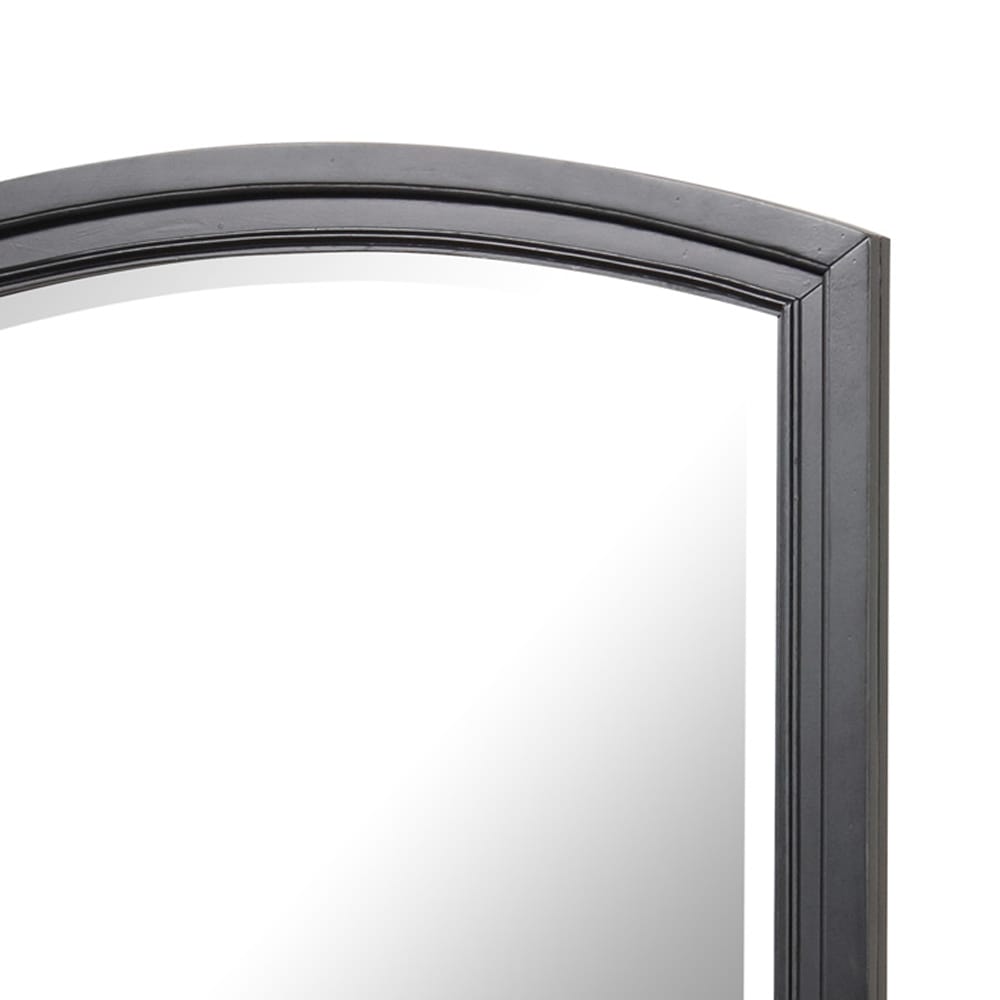 Black Wood Vanity Mirror for Modern Bedroom Renovation
