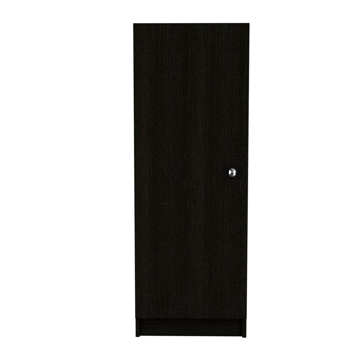 Black Kitchen Storage Cabinet - 3-4 Shelf Freestanding Cabinet for Living Room