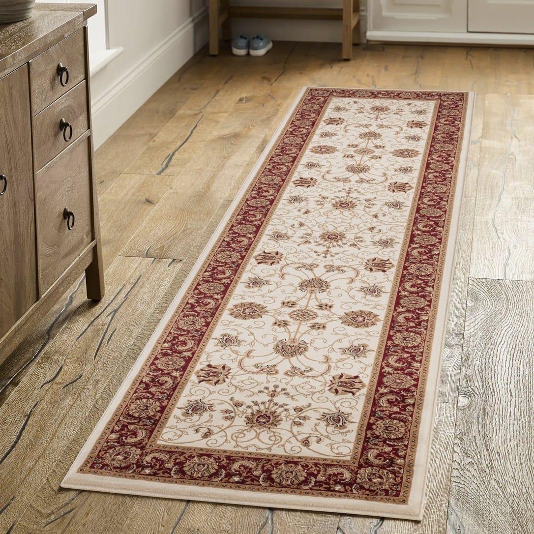 Ivory Manchester Runner Rug - Classic Luxury Style