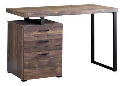 48" Computer Desk with Storage Drawers - Brown Laminate Office Desk