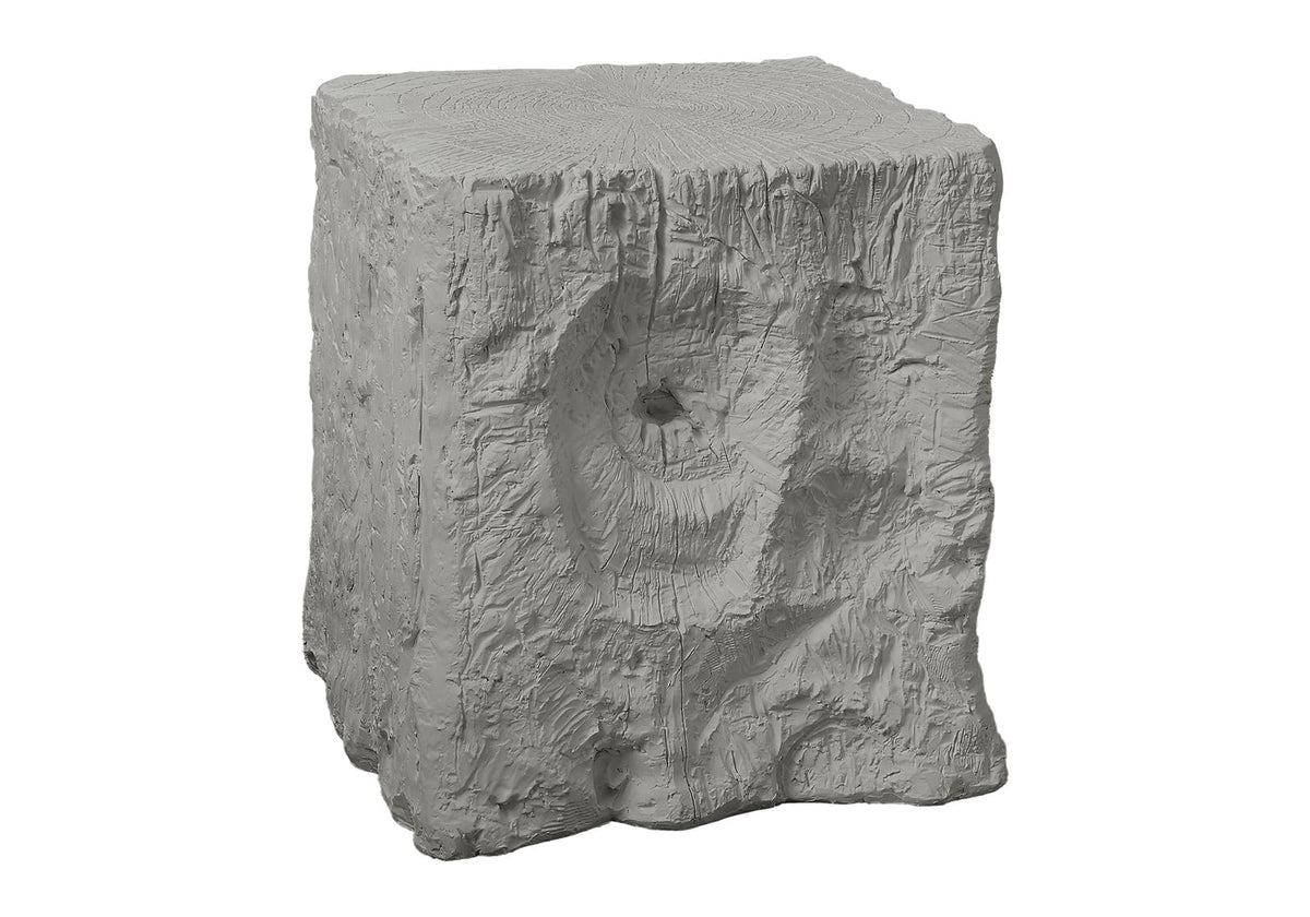 Grey Magnesium Oxide Accent Table for Garden or Poolside Use