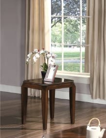 Docila 3PC Coffee & End Table Set - Walnut Finish