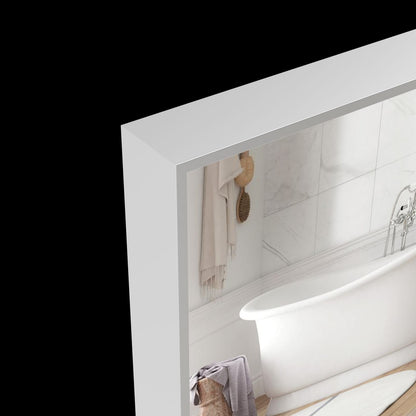 60x36" Oversized Rectangle Bathroom Mirror - Silver Frame