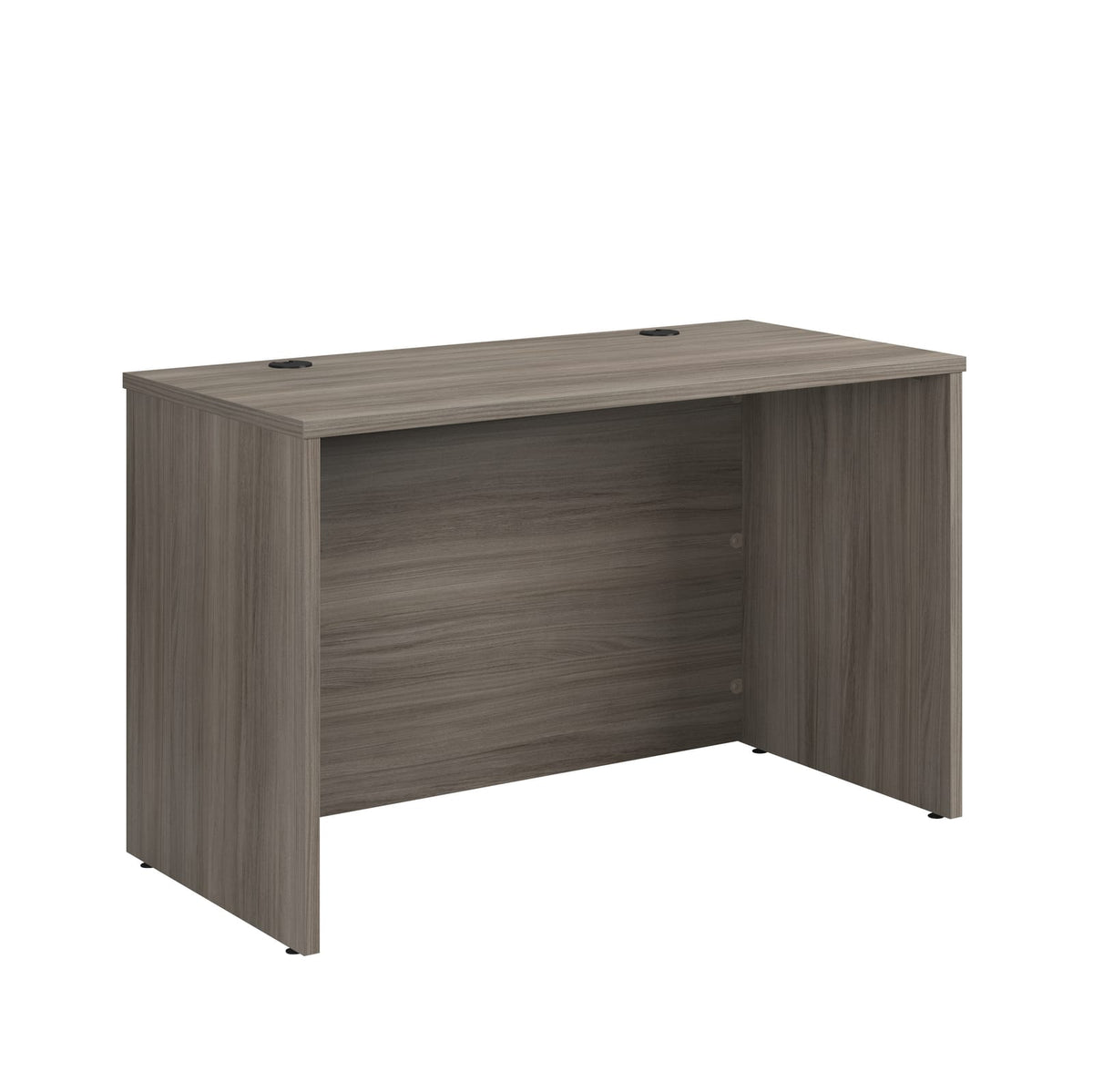 48" Brown Computer Desk - Lockable Storage, Freestanding