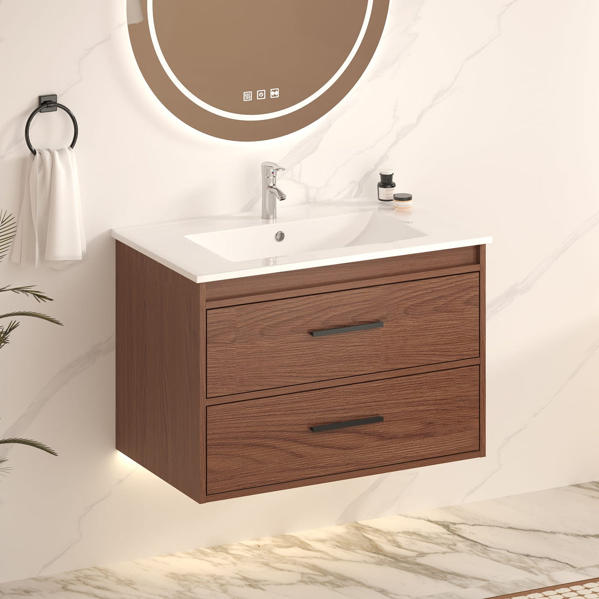 30 inch wall mount vanity for small bathroom renovation