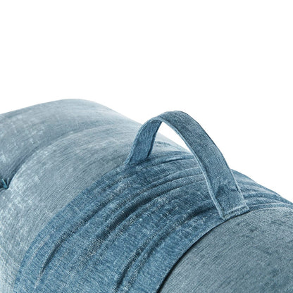 Aqua Poly Chenille Lounge Pillow - 27" x 74"