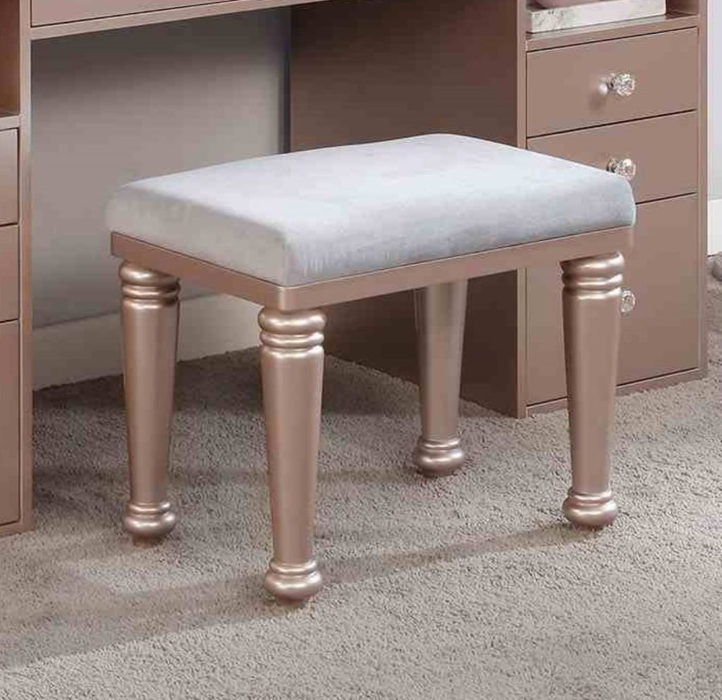 Rosy Glam Makeup Vanity with 5 Drawers