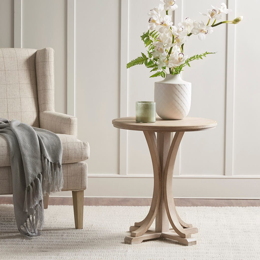 Bedford Round Accent Table - Natural Ash Veneer