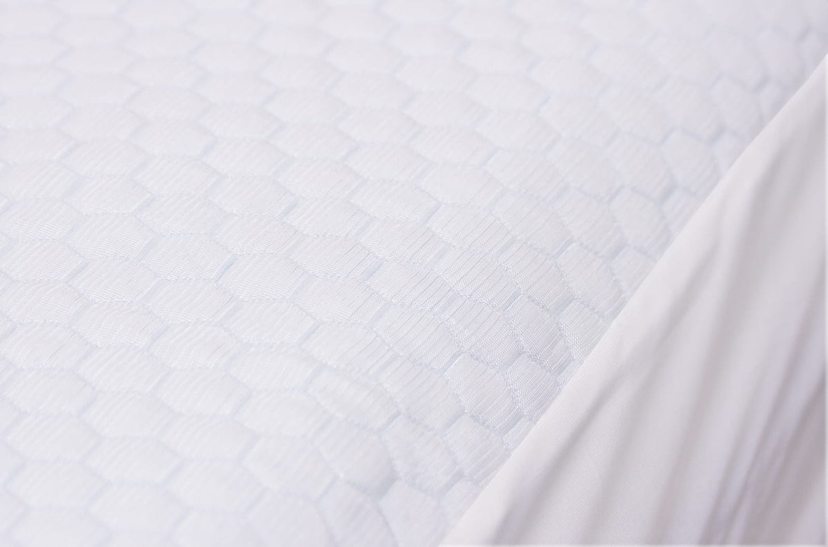 Cooling Twin Mattress Protector - White Polyester