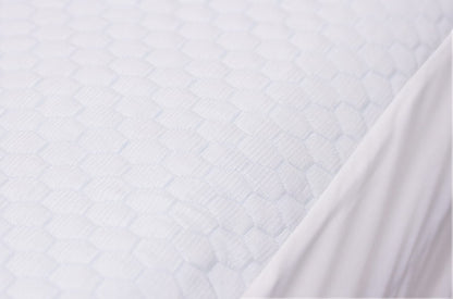 Cooling Twin Mattress Protector - White Polyester