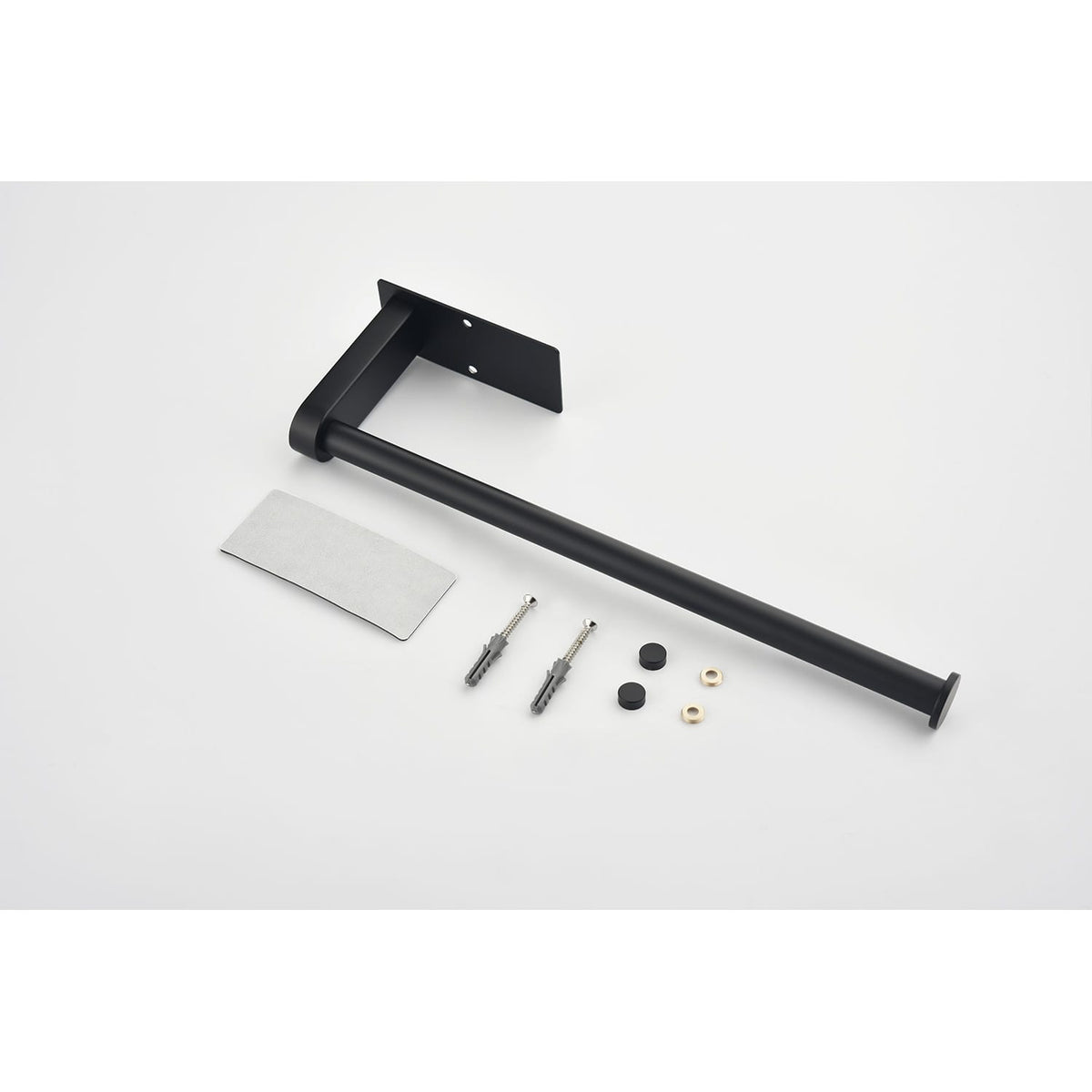Stainless Steel Paper Towel Holder - Matte Black Wall Mount