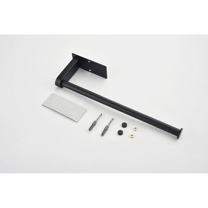 Stainless Steel Paper Towel Holder - Matte Black Wall Mount