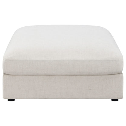 Beige Square Upholstered Ottoman - 41" x 41"