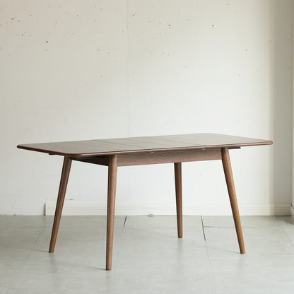Walnut Round Dining Table - 6-8 Person Telescopic Design