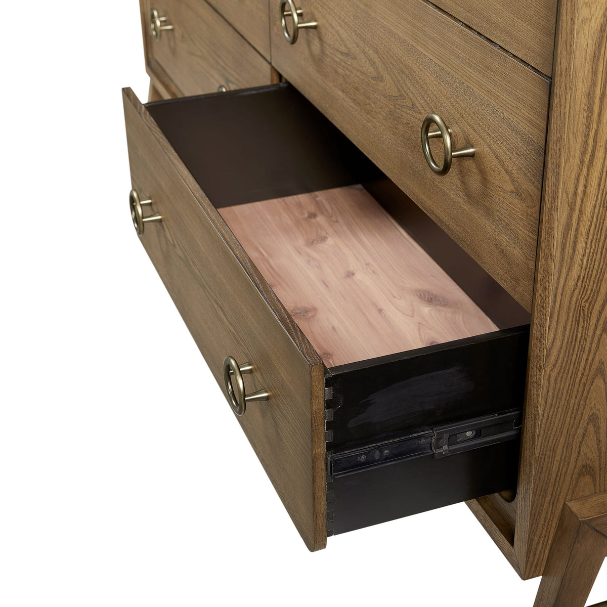 6 Drawer Dresser in Latte Finish - Solid Wood MDF