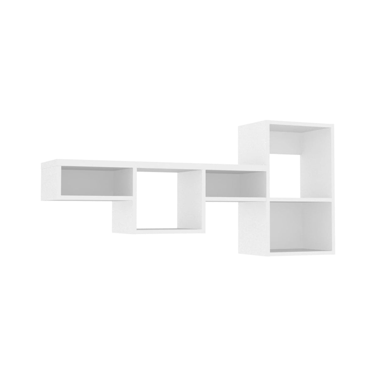 White 22" Display Shelf - 7 Shelves for Living Room