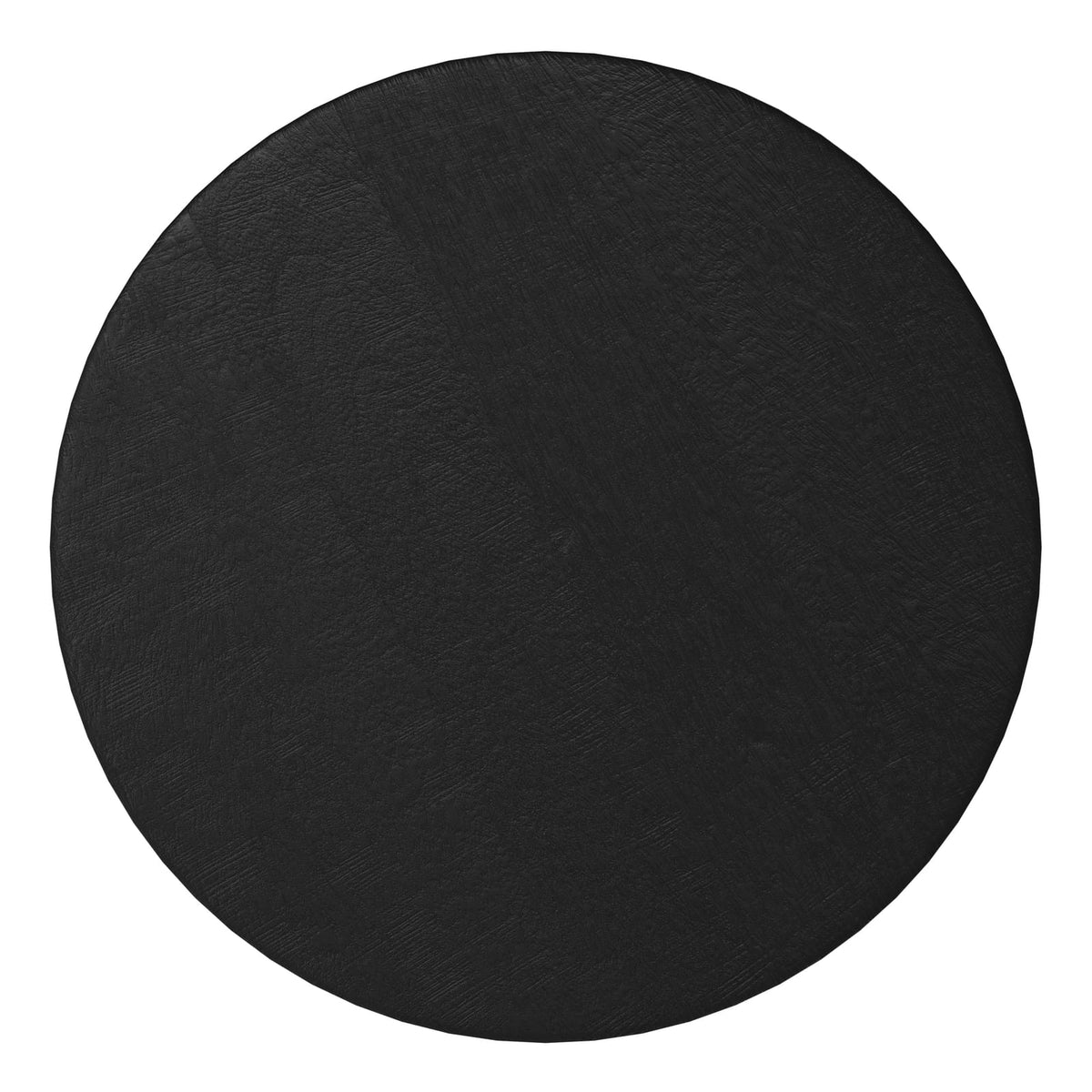 Black Mango Wood Nightstand for Bedroom Storage and Decor for Living Room