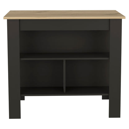 Multicolor Engineered Wood Kitchen Storage Cabinet with Four Shelves
