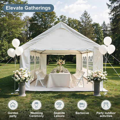 10'x20' Carport Car Canopy - Weather-Ready Outdoor Gazebo
