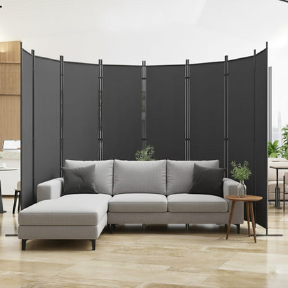 8-Panel Privacy Screen - 159" Wide Room Divider
