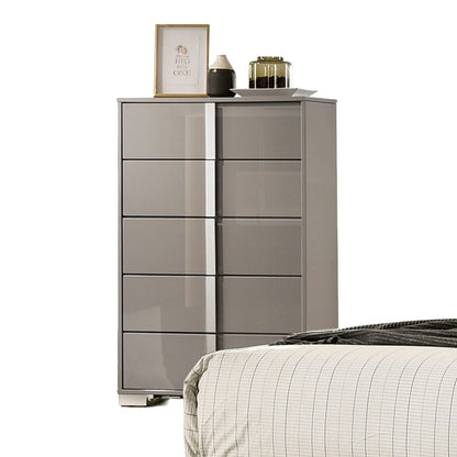 Contemporary Taupe Chest - 31" Bedroom Dresser