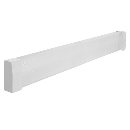 5 ft White Baseboard Heater Cover - Steel Protection