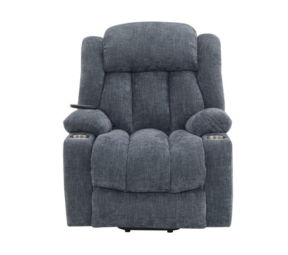 Blue Power Lift Recliner - Heating & Massage Comfort