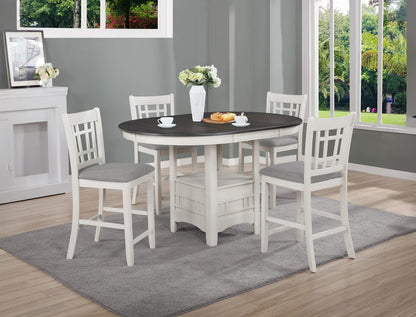 2pc Farmhouse Dining Chairs Set with Dark Wood Finish for Dining Room