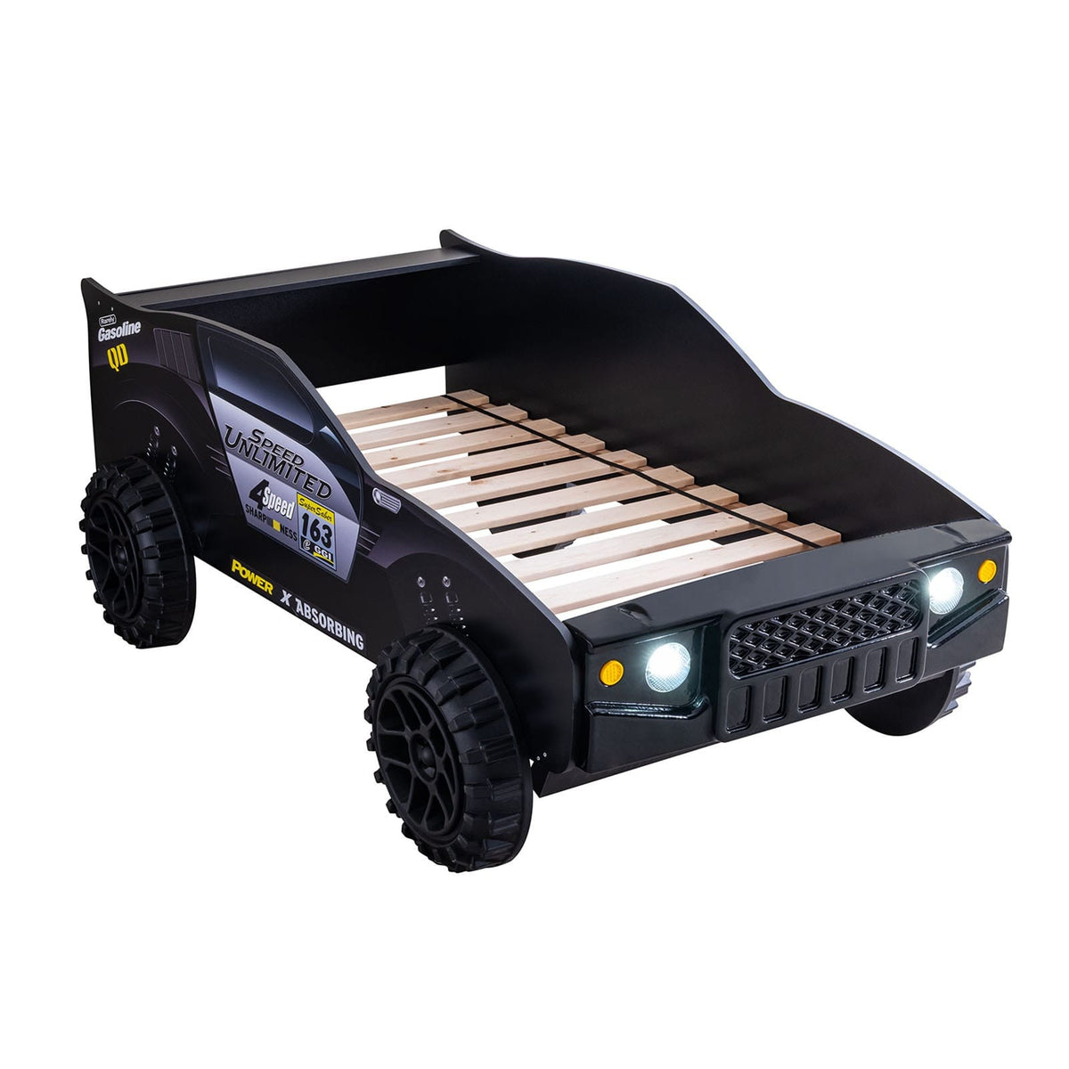 Black Twin Bed Frame Modern Jeep Style