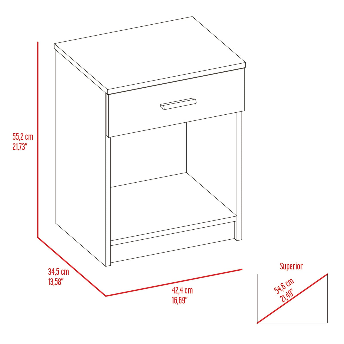 Multicolor Bathroom Storage Cabinet - 4 Shelves