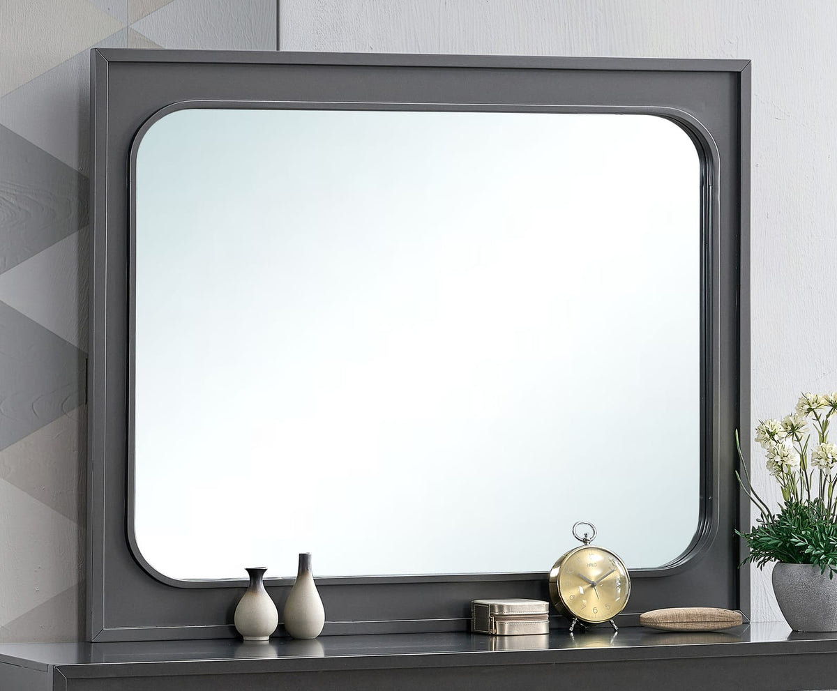Wenge Mirror - Modern Vanity Mirror 45" x 36"