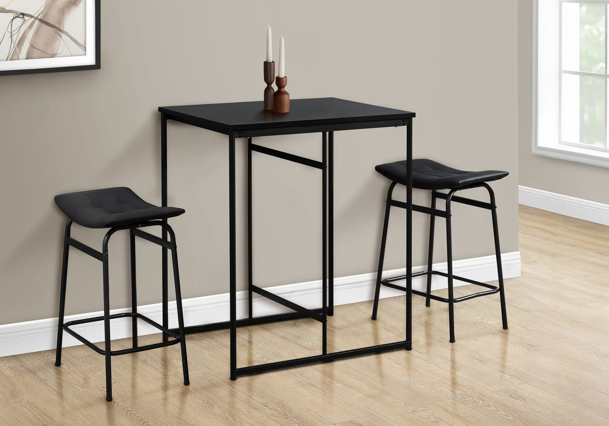 32" Counter Height Dining Table - Black MDF for Dining Room
