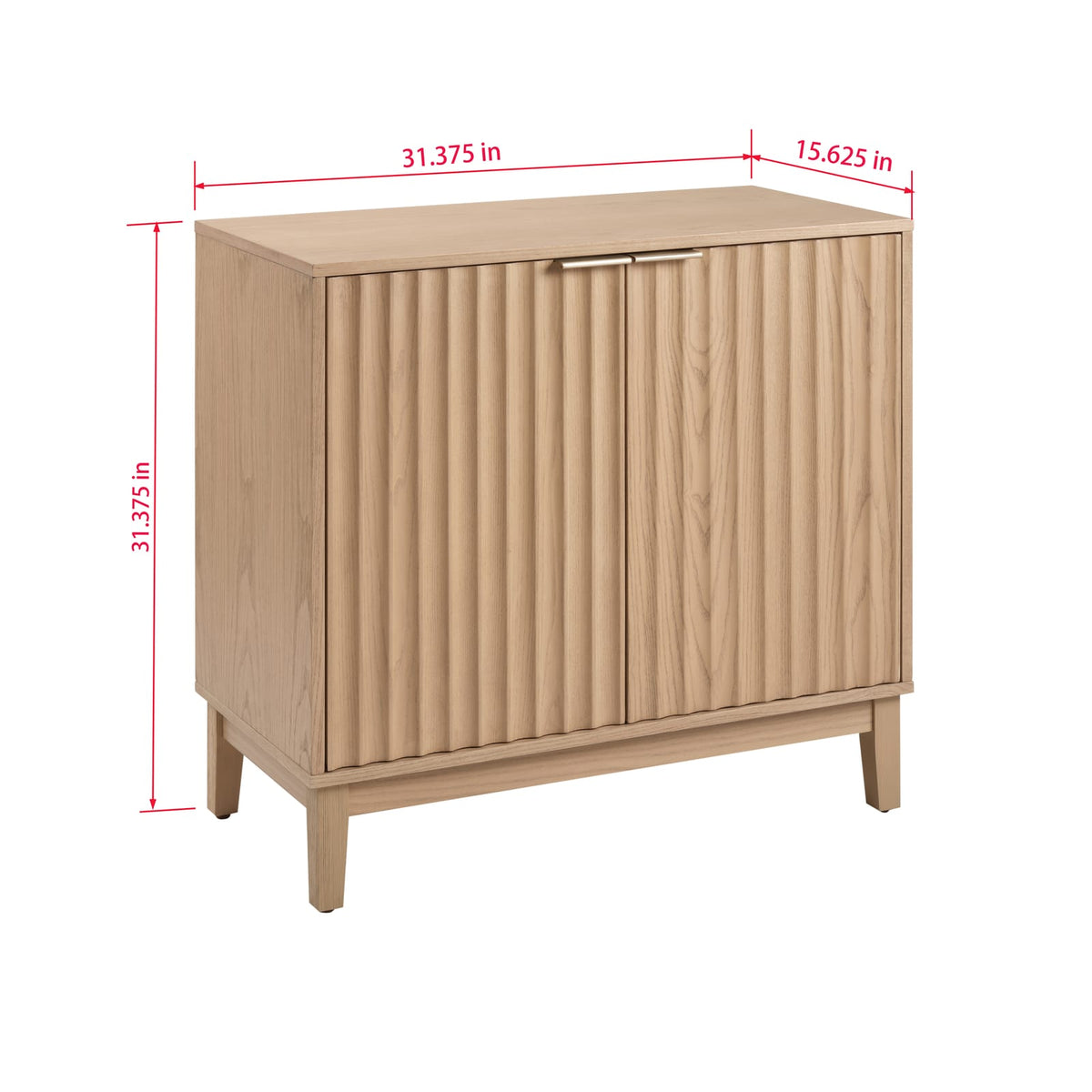 Natural Ash Accent Chest - 31.38" Storage Cabinet