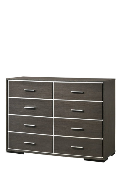Escher Gray Oak Finish Dresser - 57" Wide Storage Dresser