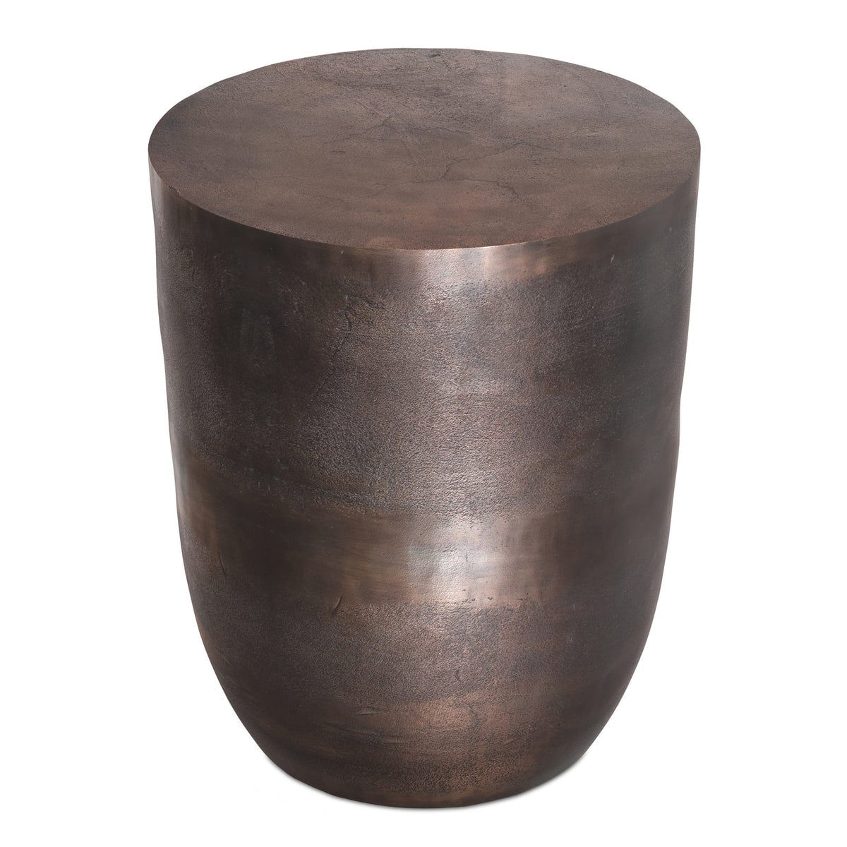 Copper Cast Aluminum Round Accent Table - 16.5" Diameter