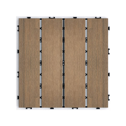 Oak WPC Deck Tiles for Garden and Poolside Decks | Outdoor Flooring