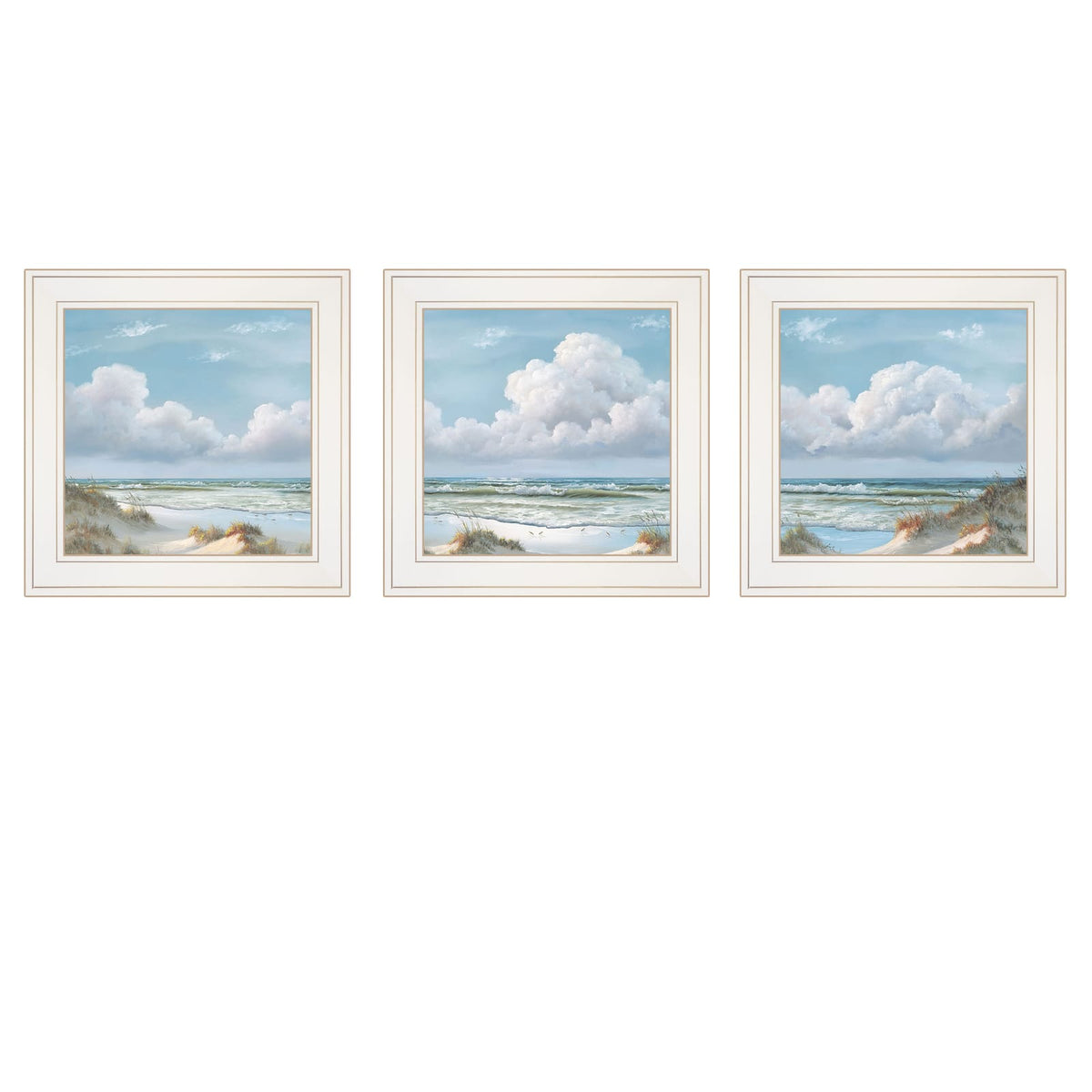 Multicolor Paper Wall Art Trio Framed Decorative Vignette for Bedroom Decor