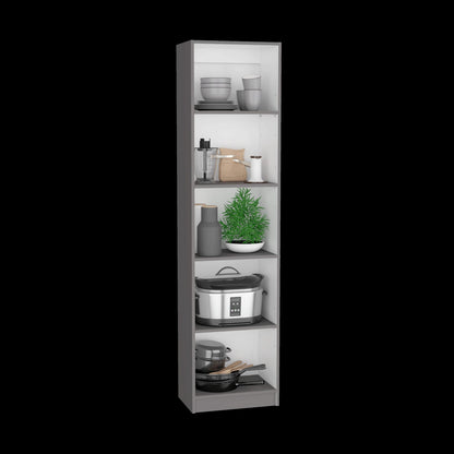 Multicolor Particle Board Bookcase Set - 8 Shelves, 42" Wide for Living Room
