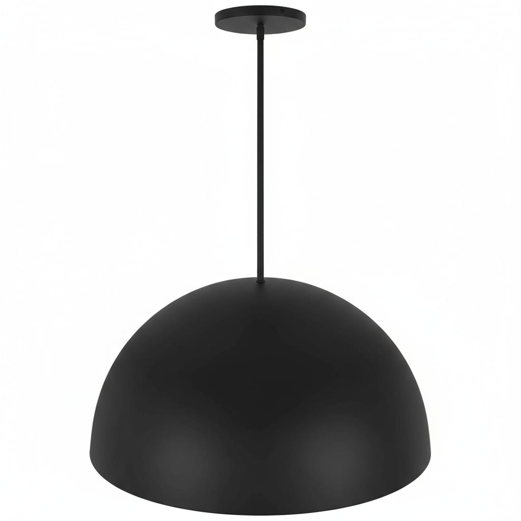 24 inch Black Steel LED Pendant for Dining Room Lighting